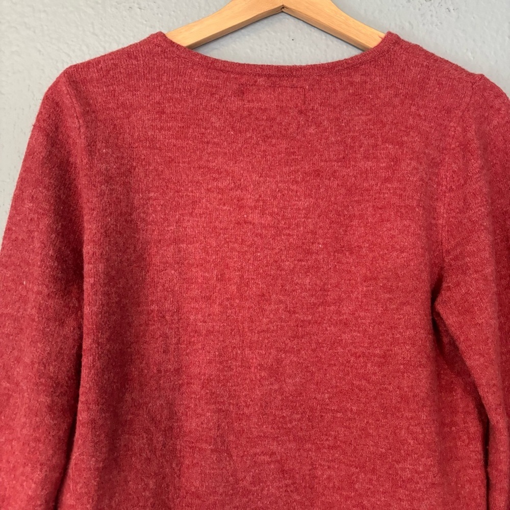 Purnell Women's Wool Blend Red‎ Long Sleeve Crewneck Sweater Small Outdoor Cozy - Picture 9 of 12